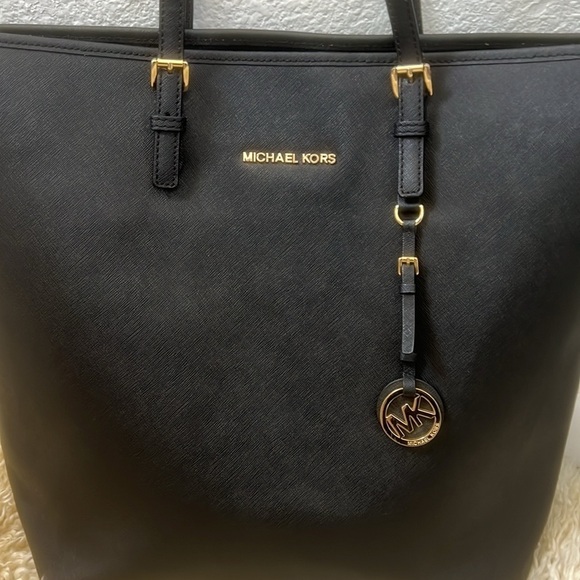 MICHAEL KORS Sullivan Black Saffiano Leather Tote Shoulder Satchel Handb… - Picture 10 of 16